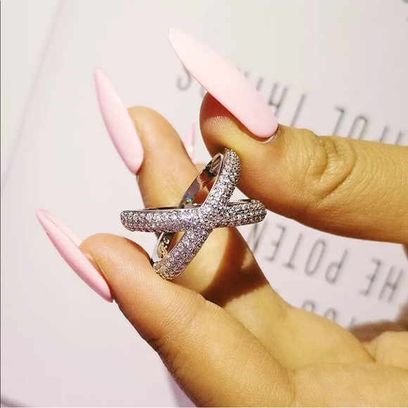 Infinity Women White Sapphire 925 Silver - Picture 2 of 6